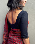 BL-Y14852 Black Cotton Blouse