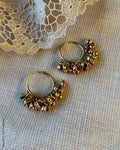 AJ-Y13235 Gold Pearls Earring