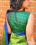 BL-F27463R Green Kanchi Blouse