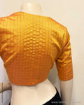 BL-Y13037R Yellow checks Blouse
