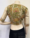BL-Y14315 Cream Cutwork blouse