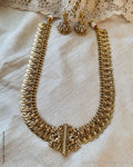 AJ-Y14498 Gold Kasu Necklace set