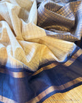 DP-Y12624 Cream Rawsilk sari