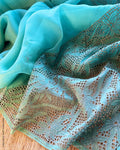 DP-Y14465 Green Organza Saree