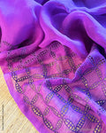 DP-Y14464 Purple Organza Saree