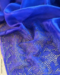 DP-Y14466 Blue Organza Saree