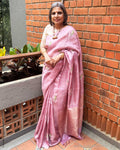 EE-Y14435 Lilac Tussar Sari