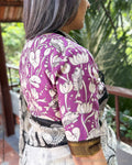 BL-X11524R Purple Kalamkari Blouse
