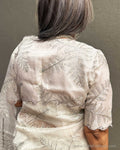 BL-Y10488 Organza Embroidery Blouse