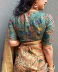 DRBS-13405 Organza Kalamkari Blouse