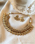 AJ-Y15280 Gold Kasu Necklace set