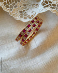 AJ-Y15272 Ruby White Bangle