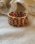 AJ-Y152744 Multi Col Bangle Set