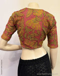 BL-Y11265R Pink Cutwork blouse