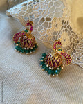 AJ-Y15290 Pink Jumka Earring