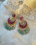 AJ-Y15296 Pink Chandbali Earring