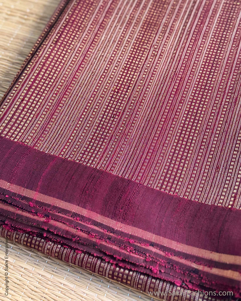 DP-X14933 Brown rawsilk sari