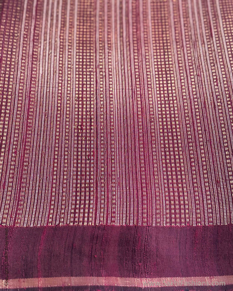 DP-X14933 Brown rawsilk sari