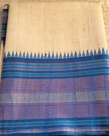 DP-X14927 Cream Rawsilk Saree