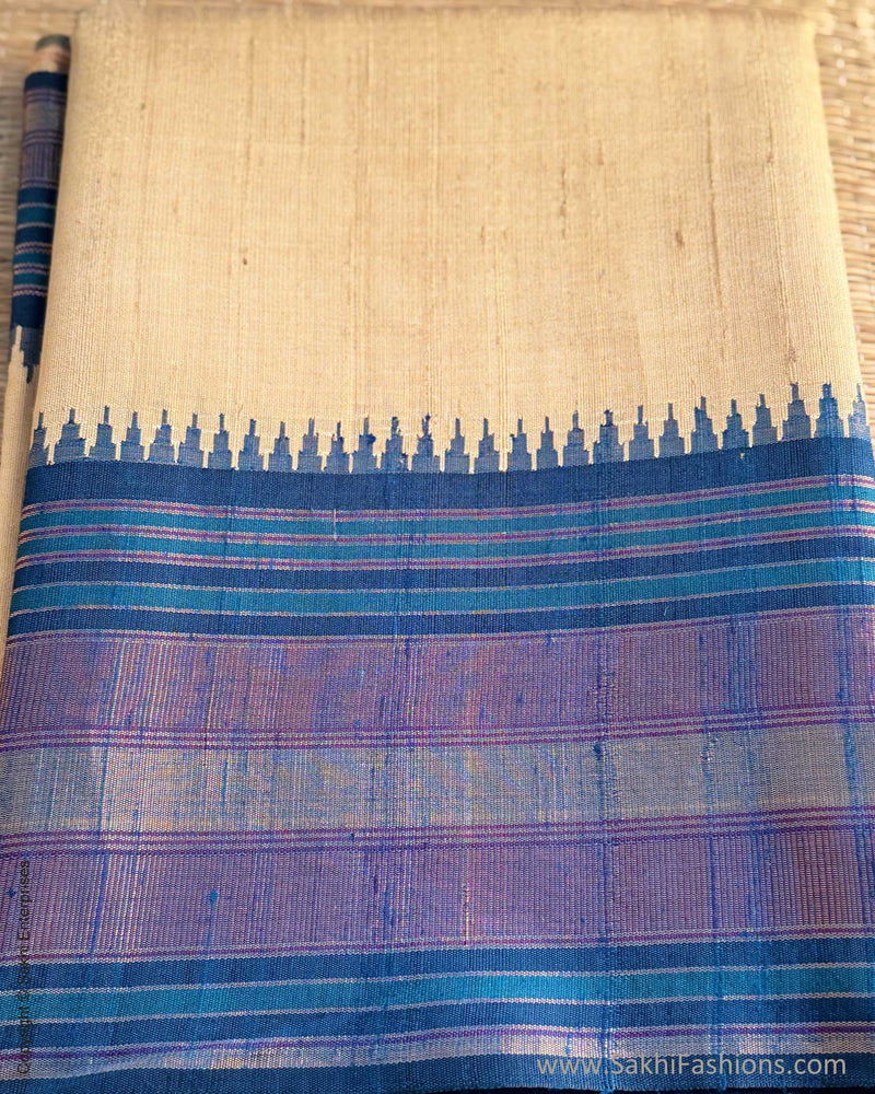 DP-X14927 Cream Rawsilk Saree
