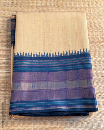 DP-X14927 Cream Rawsilk Saree