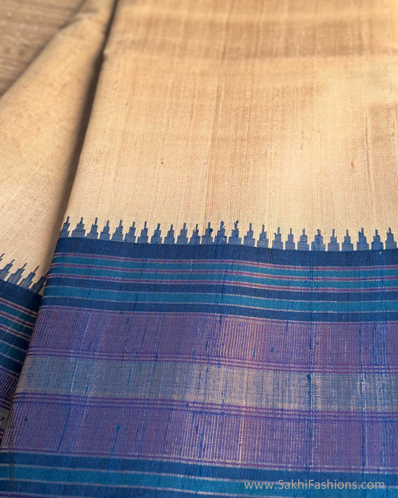 DP-X14927 Cream Rawsilk Saree