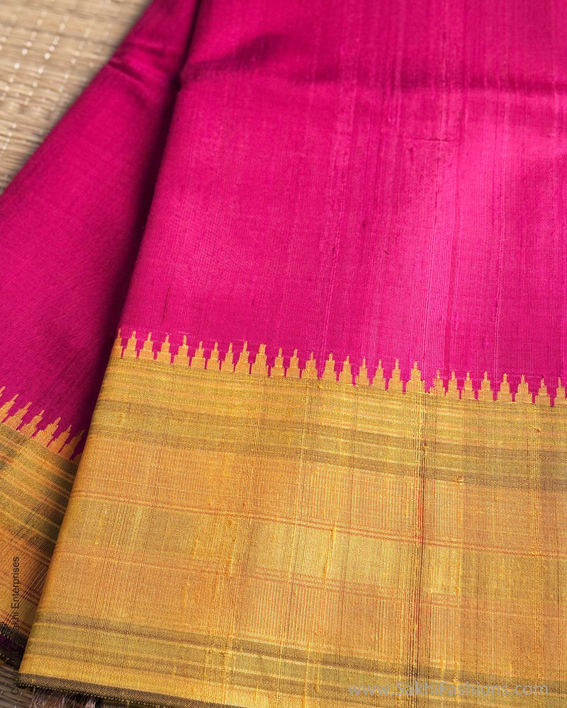EE-S33948 Pink RawSilk Sari
