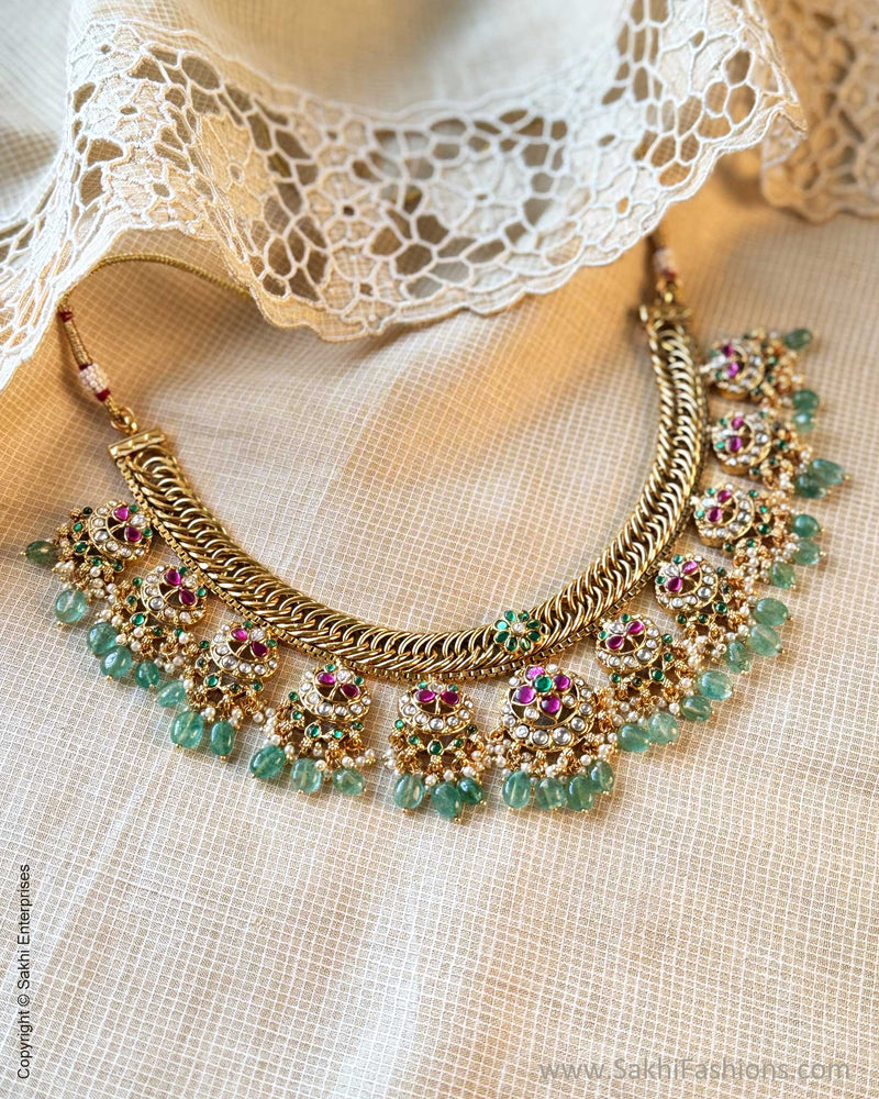 AJ-X15507 Gold Necklace Set