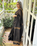 EE-V15129 Black Mangalgiri Silk