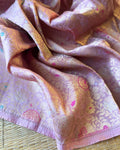 BL-Z00071 Pink Banarsi Blouse