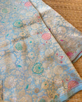 BL-Z00069 Blue Banarsi Blouse