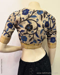 BL-W14839R Black kalamkari Blouse