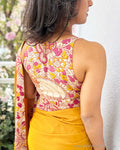 BL-R23123 Yellow Kalamkari Blouse
