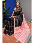 DP-Y09633 Black Floral Kanchi Sari