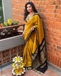 EE-Z00045 Yellow Sungudi sari