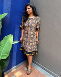EE-Z00298 Kalamkari Cotton Dress