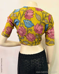 BL-Y05713 Yellow Silk Kalamkari
