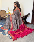 EE-Z00093 Kanchi Kalamkari Saree
