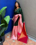 EE-Y15112 Green & Dusty Rose Kanchi