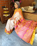 EE-Y14432 Yellow Tussar saree