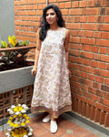EE-Z00292 White Floral Kota Dress