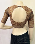 BL-Z00296 Brown Kota Blouse