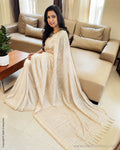 DP-Z02234 Cream Maheshwari Saree