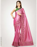 DP-X00583 Onion Pink Cutwork Sari