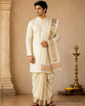 DP-Y01274 Silk Cotton Dhoti Set