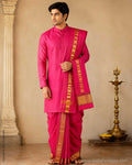 DP-Y01275 Silk Cotton Dhoti Set