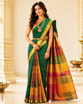 DP-Z04493 Green Partly Pallu Kanchi