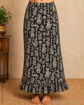 PT-R21679 Black Kalamkari Petticoat