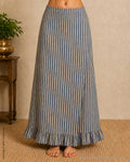RP-V19065 Indigo Cotton Frill Petticoat