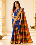 DP-Z04591 Blue Partly Pallu Kanchi